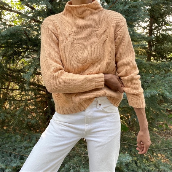 Pendleton Sweaters - Pendleton Peachy Nude Mockneck Sweater